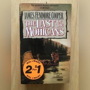 🖤5/$20- THE LAST OF THE MOHICANS JAMES FENIMORE COOPER, WALMART (Trade Paperback